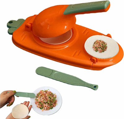 2in1 Plastic Dumpling Wrapper Maker Manual Dumpling Skin Press Mold Easy Hand-made Dough Presser Machine