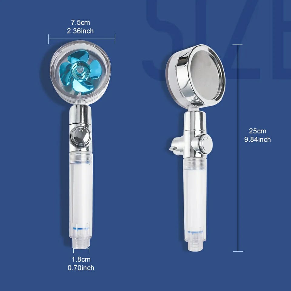 (pack of 20pcs) (only bulk orders) Pressurized Shower Head Turbine Shower Accessories One Piece Water Stop
