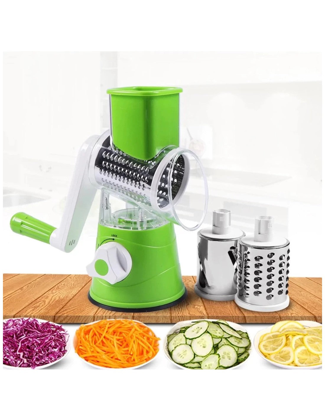 (pack of 10) (only bulk orders) Manual Vegetable Cutter Slicer Multifunctional Round Slicer Gadget Multifunction Kitchen Gadget Food Processor Blender Cutter