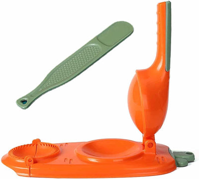 2in1 Plastic Dumpling Wrapper Maker Manual Dumpling Skin Press Mold Easy Hand-made Dough Presser Machine
