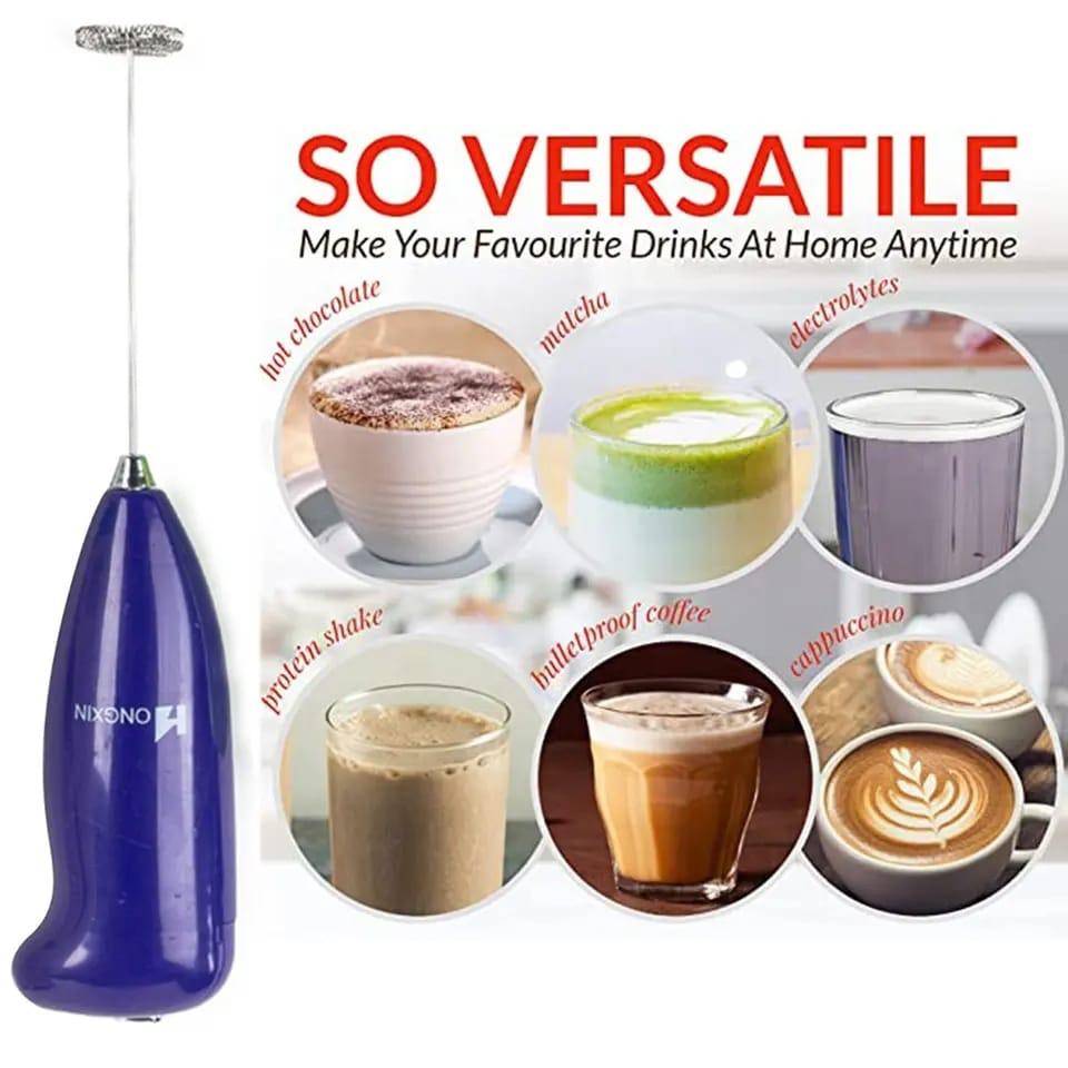 (pack of 50) (only bulk orders) Electric Egg Beater Milk Drink Coffee Whisk Mixer Foamer Mini Handle Stirrer Practical Cooking Tool Kitchen Mini Whisk(random color)