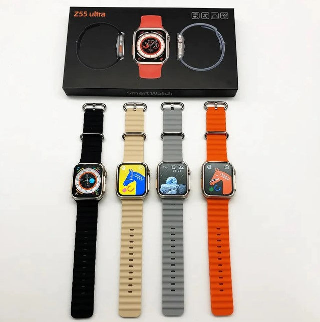 Z55 Ultra SmartWatch Series 8 - Bluetooth Call Music - 2.05 Inch Screen - Wireless Charging - Rotating Dual Buttons