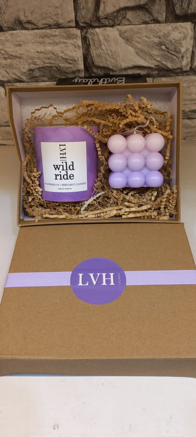 Summer Concrete Candle Gift Set