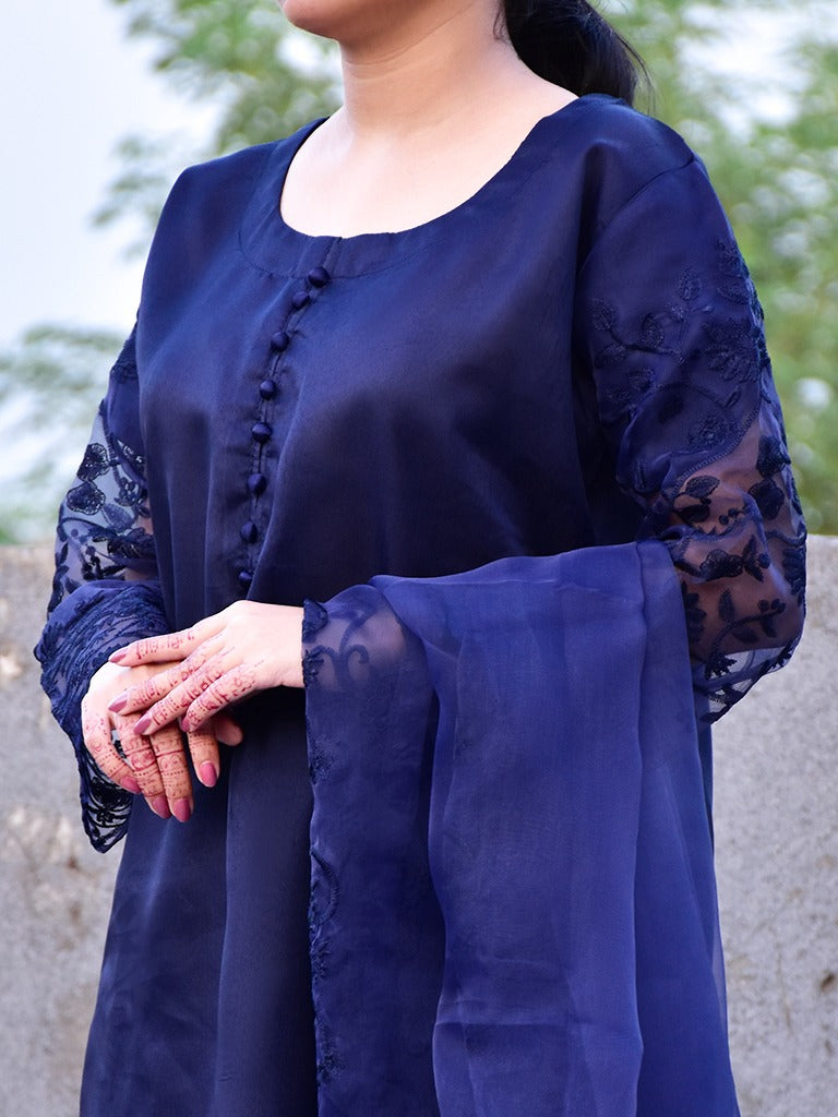 3 Pcs Beautiful Katan Silk Suit for women and young girls