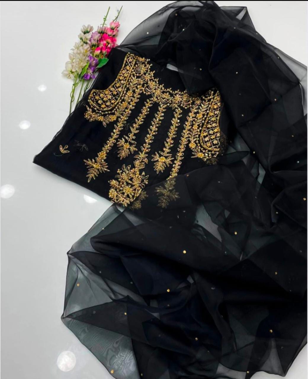 2 Pcs Organza Women's Suit
