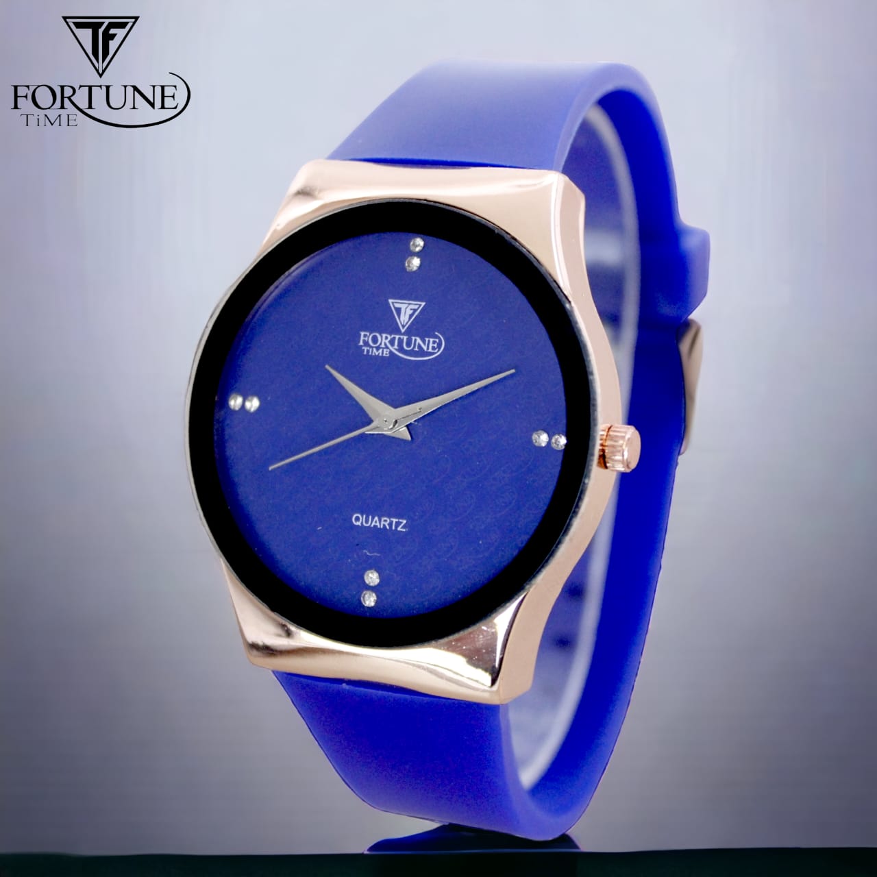 Fortune Time Quartz Round Dial Watch