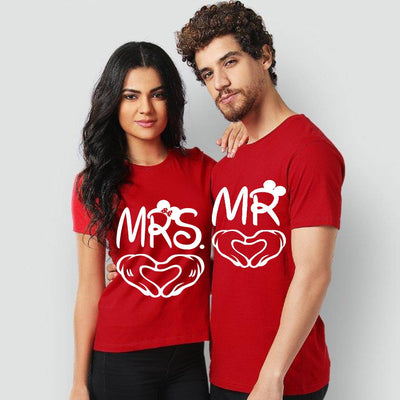Mr &amp; Mrs Summer Couple Printed T-Shirt