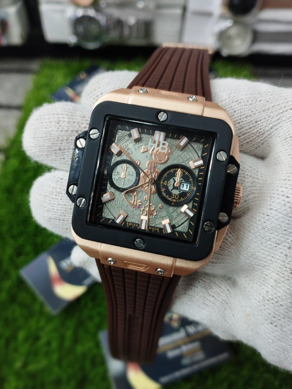 Hublot Gents Watch Date working Powar Lock Different color available