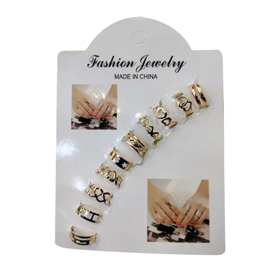 Elegant Pack Of 10 Rings