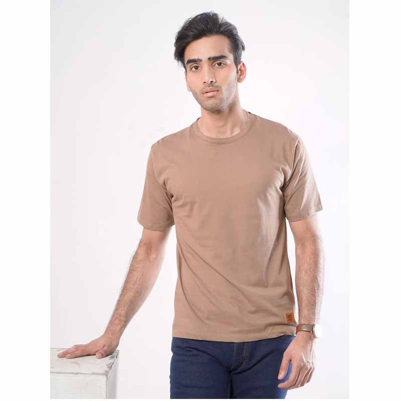 Plain Half Sleeves Men’s Round Neck T-Shirt