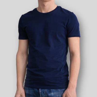 Plain Half Sleeves Men’s Round Neck T-Shirt