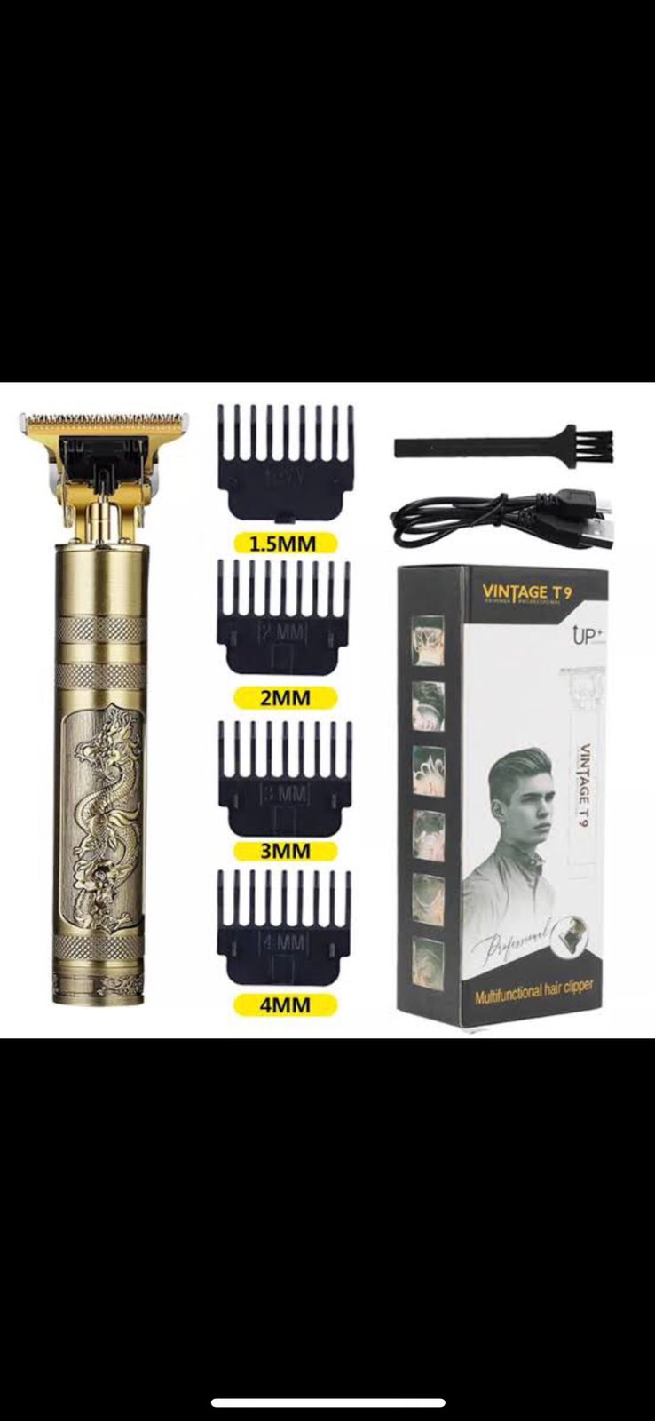 Professional T9 Trimmer Metal Shaver Mens Cordless Hair Beard Trimmer for Men Haircut Shaving Machine