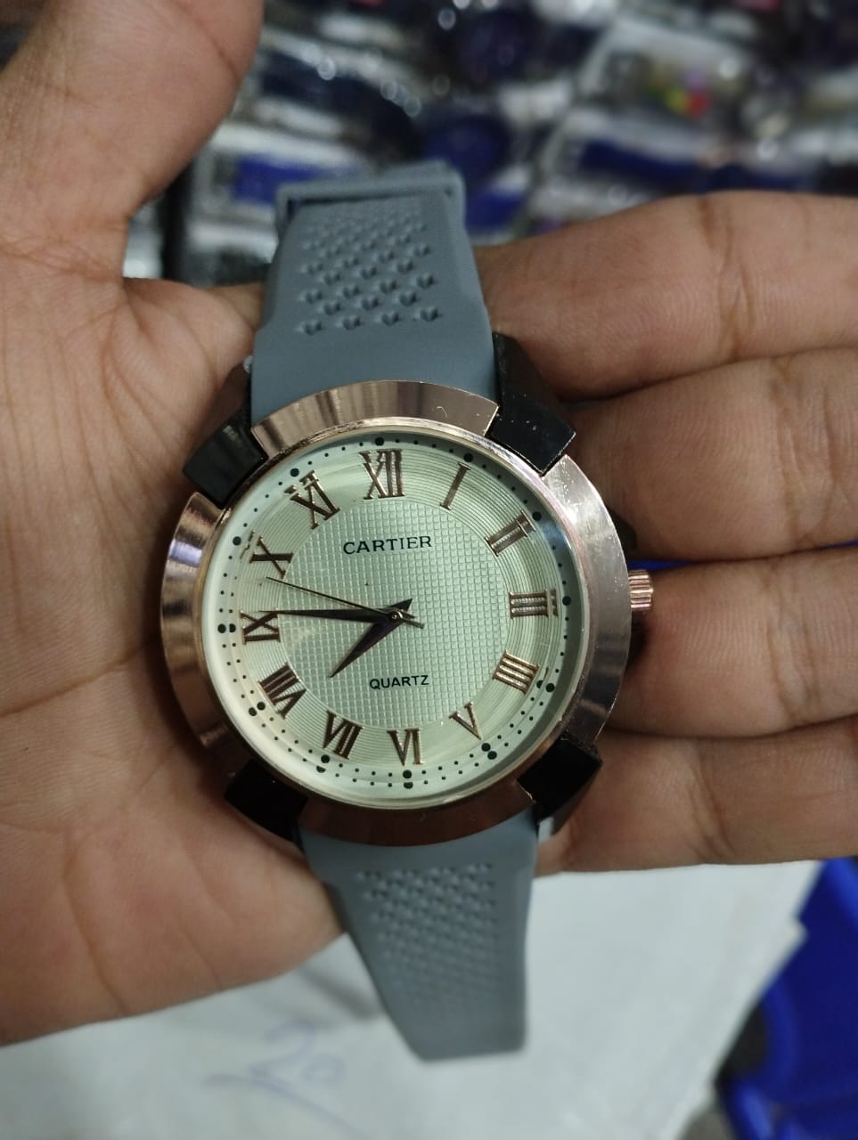 Pepsi Rubber Strap Gents Watch With Normal Box (Grey)