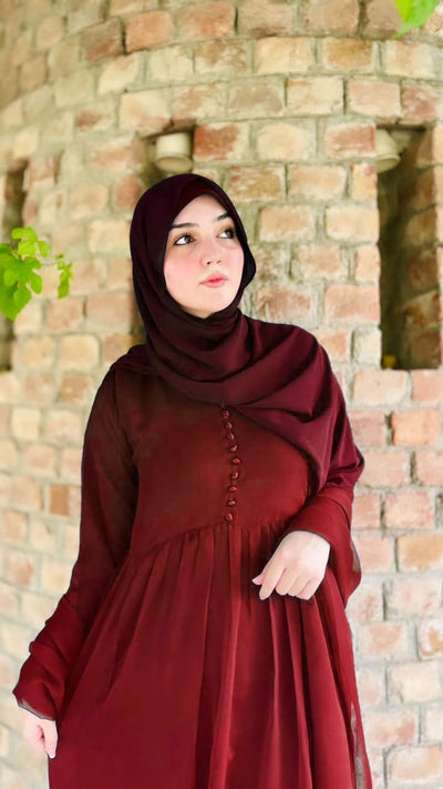 3 Pcs Beautiful Shafoon Maxi Suit for women and young girls
