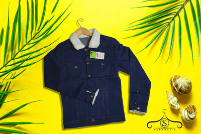 Popular Coat Winter Denim Coat Turndown Collar Coat , Denim jacket