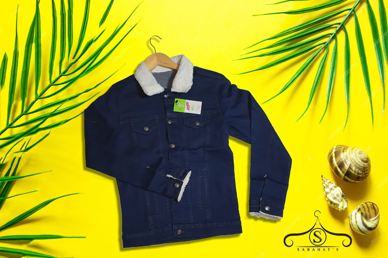 Popular Coat Winter Denim Coat Turndown Collar Coat , Denim jacket