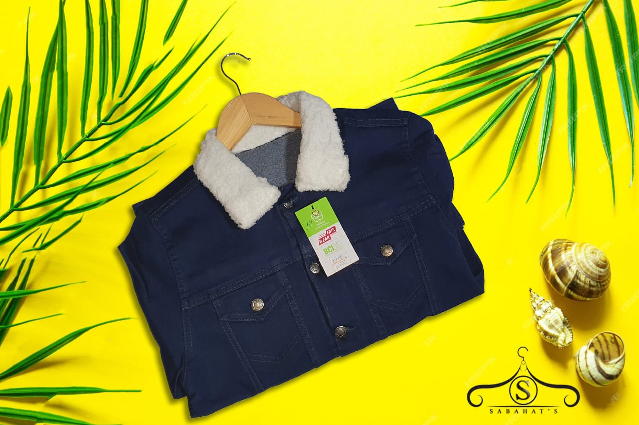 Popular Coat Winter Denim Coat Turndown Collar Coat , Denim jacket