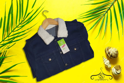 Popular Coat Winter Denim Coat Turndown Collar Coat , Denim jacket