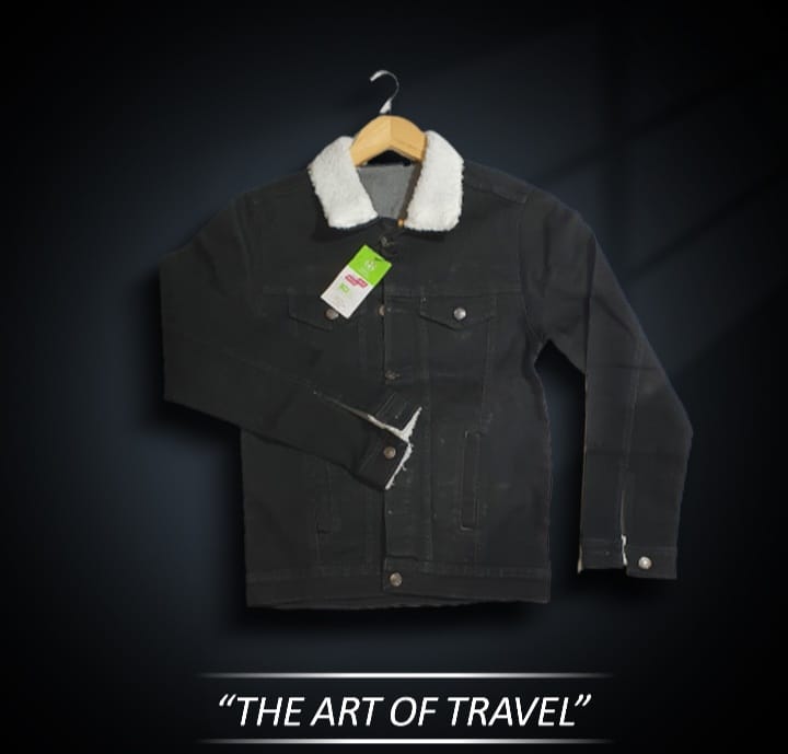 Popular Coat Winter Denim Coat Turndown Collar Coat , Denim jacket