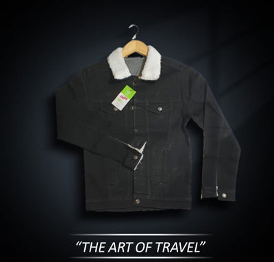 Popular Coat Winter Denim Coat Turndown Collar Coat , Denim jacket