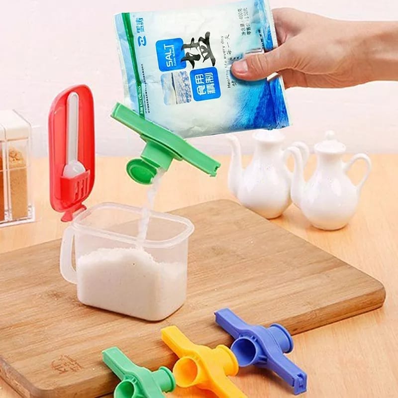 Seal Pour Food Storage Bag Clip Snack Sealing Clip Fresh Keeping Sealer Clamp Plastic Helper Food Saver Travel Kitchen Gadgets