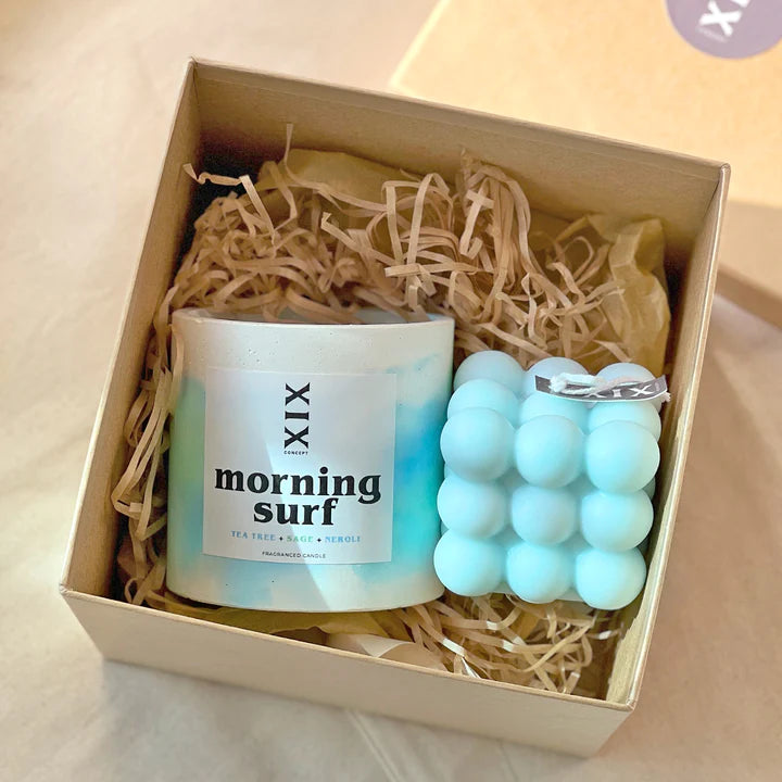 Summer Concrete Candle Gift Set