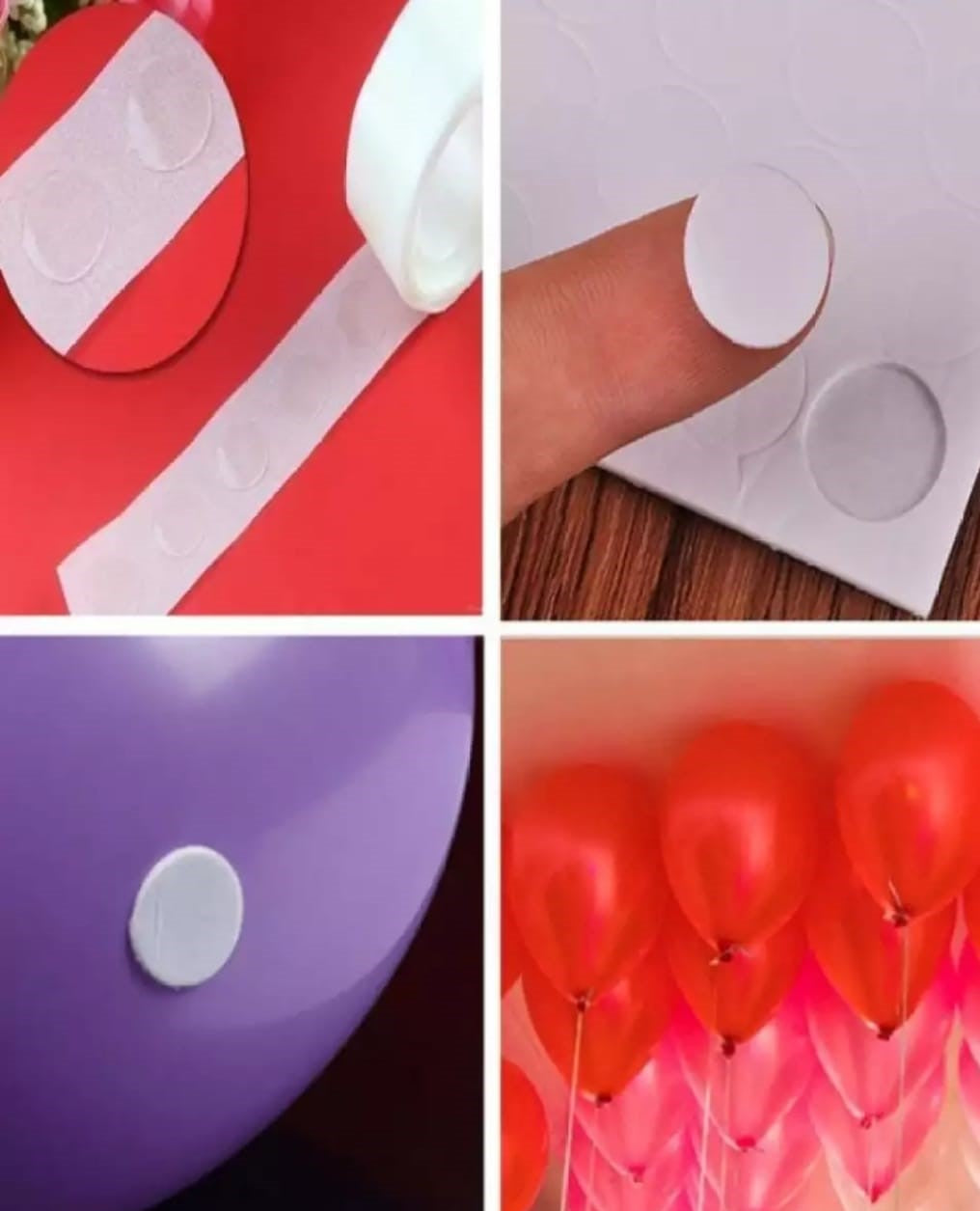 100 Dots Removable Adhesive Glue Dot Foil Balloon Wedding Birthday Decor Tape