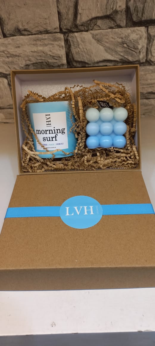 Summer Concrete Candle Gift Set