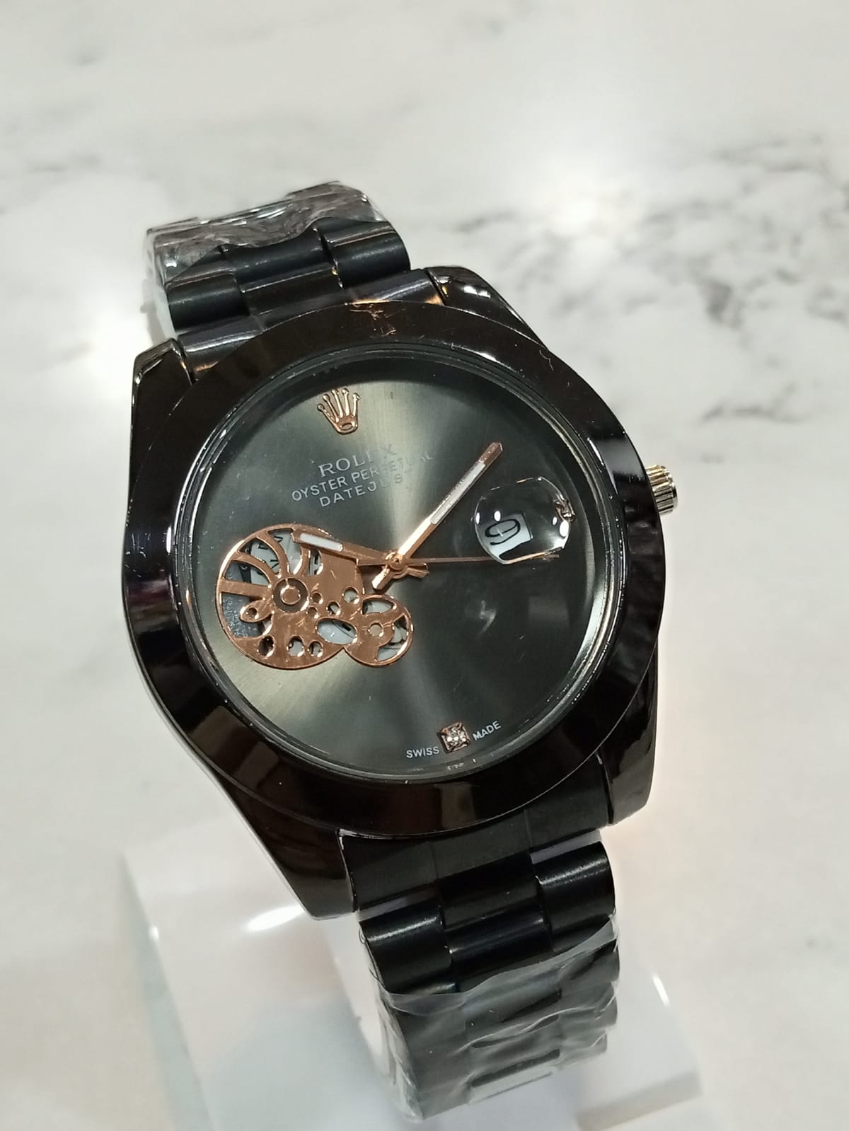 Rolex Black Dial Watch – Without Box