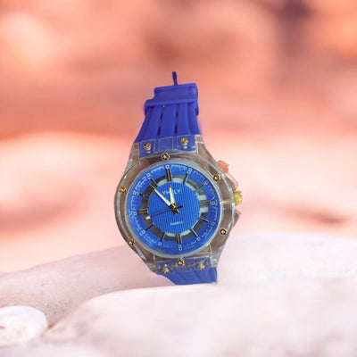 Yhely Rubber Strap Gents Watch With Normal Box